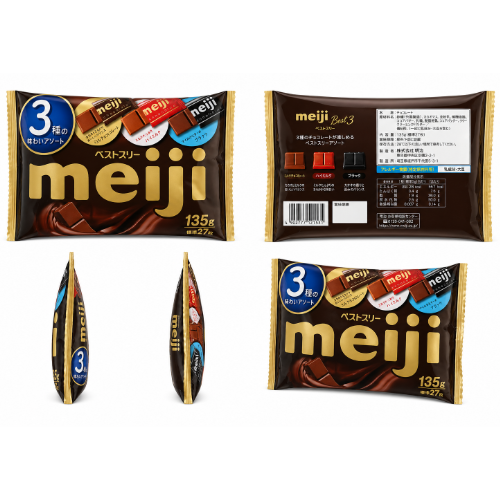 MEIJI Best 3 Chocolate 108g