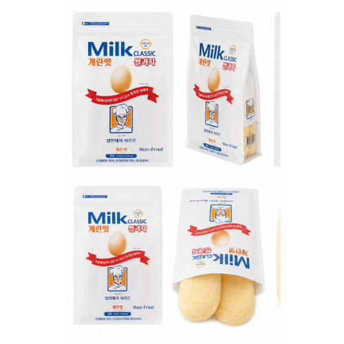 WAW Milk Classic Rice Snack Egg Flavor 240g