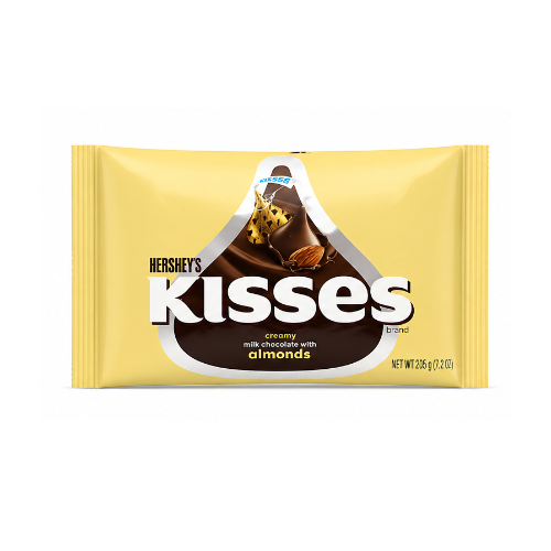 HERSHEYS Kisses Creamy Milk Chocolate w/ Almonds 205g