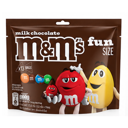 M&M FUN SIZE MILK CHOCOLATE 175.5G