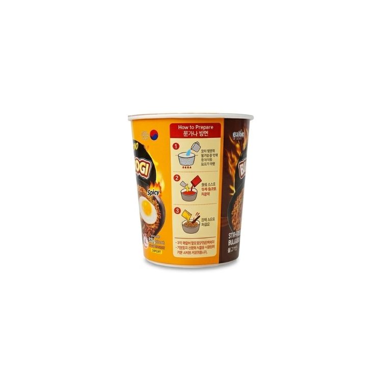 Paldo Bulgogi Stir-fried Noodles  Spicy Cheese Small Cup 65g