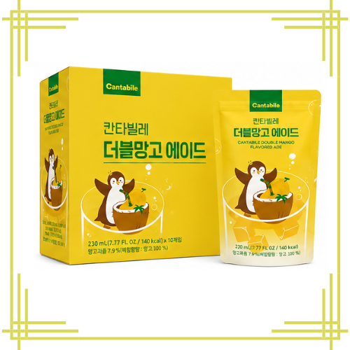 Cantabile Double Mango Ade 230ml × 10 – 1 Box