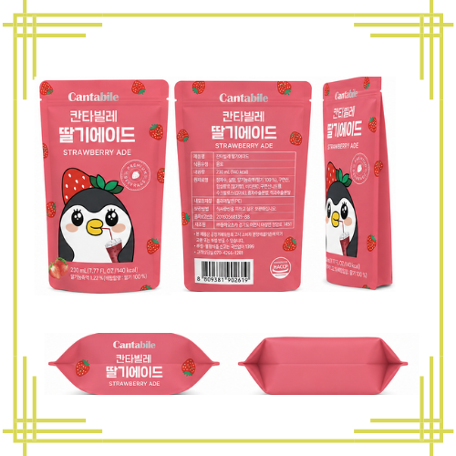 Cantabile Strawberry Ade 230ml × 10  – 1 Box