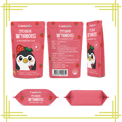 Cantabile Strawberry Ade 230ml × 10  – 1 Box
