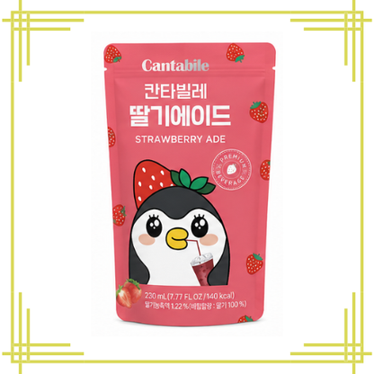 Cantabile Strawberry Ade 230ml × 10  – 1 Box