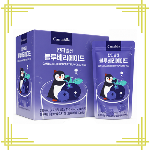 Cantabile Blueberry Ade 230ml × 10 – 1 Box