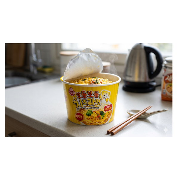 Ottogi Bodeul Bodeul Cheese Ramen Big Cup 90g
