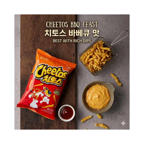 LOTTE CHEETOS SMOKY BBQ 82G Snack