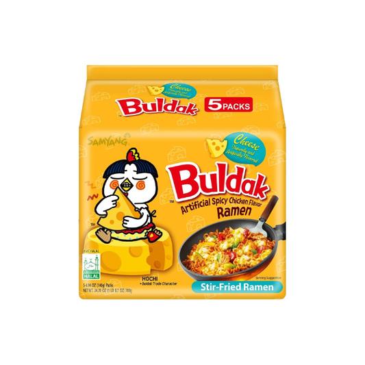 Samyang Cheese Buldak Multi*5 Stir-Fry Noodles