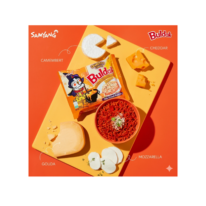 Samyang Buldak Quatro Cheese Multi*5 Stir-Fry Noodles