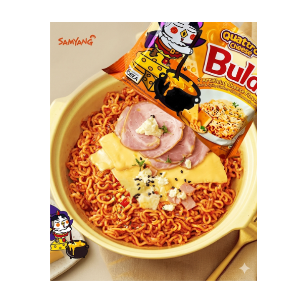 Samyang Buldak Quatro Cheese Multi*5 Stir-Fry Noodles