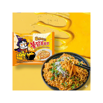 Samyang Buldak Quatro Cheese Multi*5 Stir-Fry Noodles