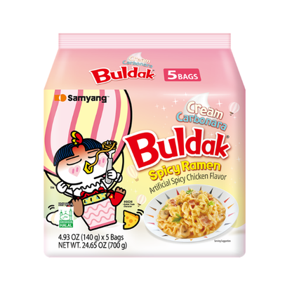 Samyang Buldak Cream Carbo Multi*5 Stir-Fry Noodles
