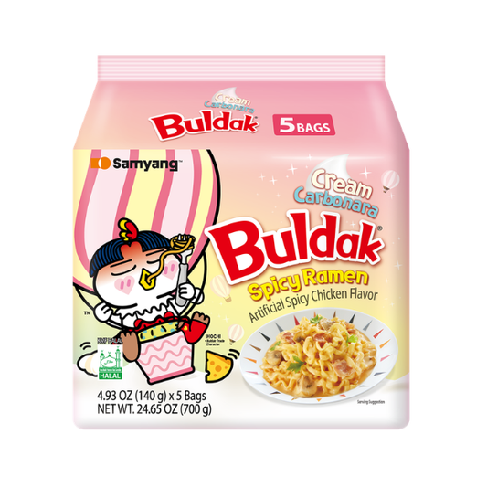Samyang Buldak Cream Carbo Multi*5 Stir-Fry Noodles