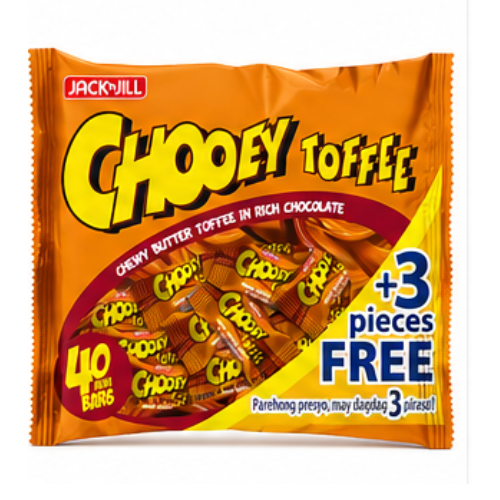 JACK N JILL CHOOEY TOFFEE MINI BAR 236.5g