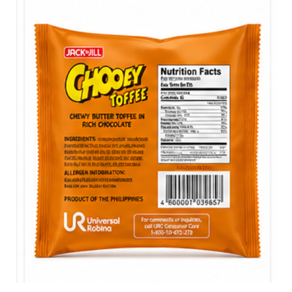 JACK N JILL CHOOEY TOFFEE MINI BAR 236.5g