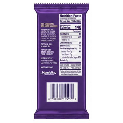 Cadbury Dairy Milk Fruit & Nut 130g