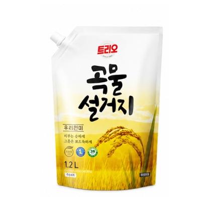 Aekyung Trio Grain Dishwashing Liquid Brown Rice 1200ml