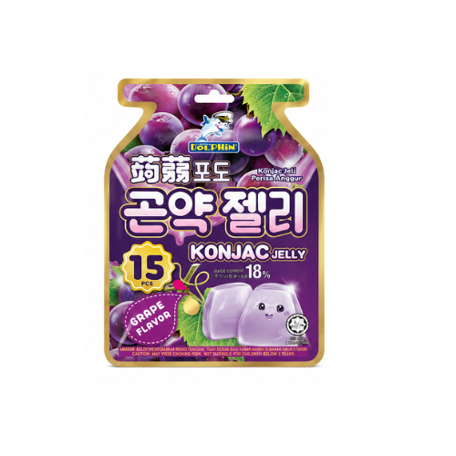 Dolphin konjac jelly Grape *15