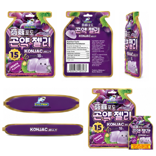 Dolphin konjac jelly Grape *15