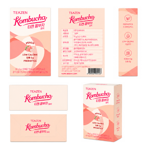Teazen Kombucha Peach 10T