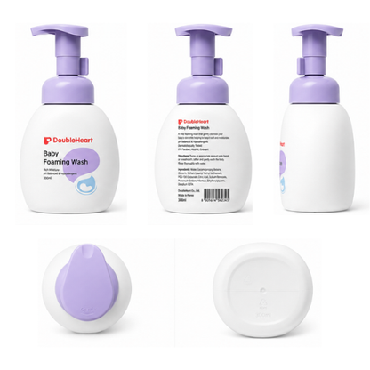 Double Heart Baby Foaming Wash Uncented 300ml