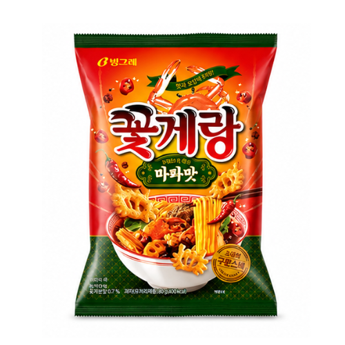 Binggare Crab Chips Mala Flavor 60g