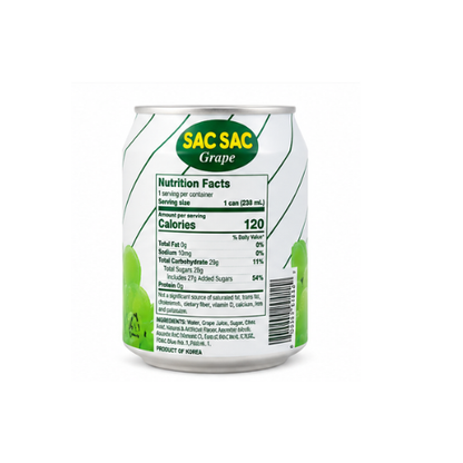 Lotte Sacsac Grape 238ml